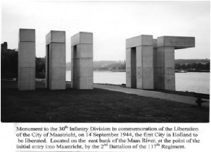 Monument to 30th at Maas River