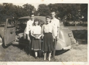 Irving and Doris (on left) on double date